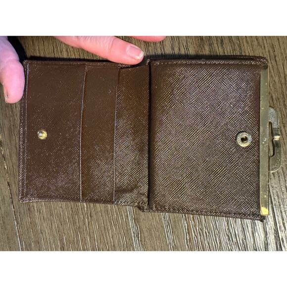 Burberry vintage Nova Check bi-fold wallet with clasp - Picture 5 of 7